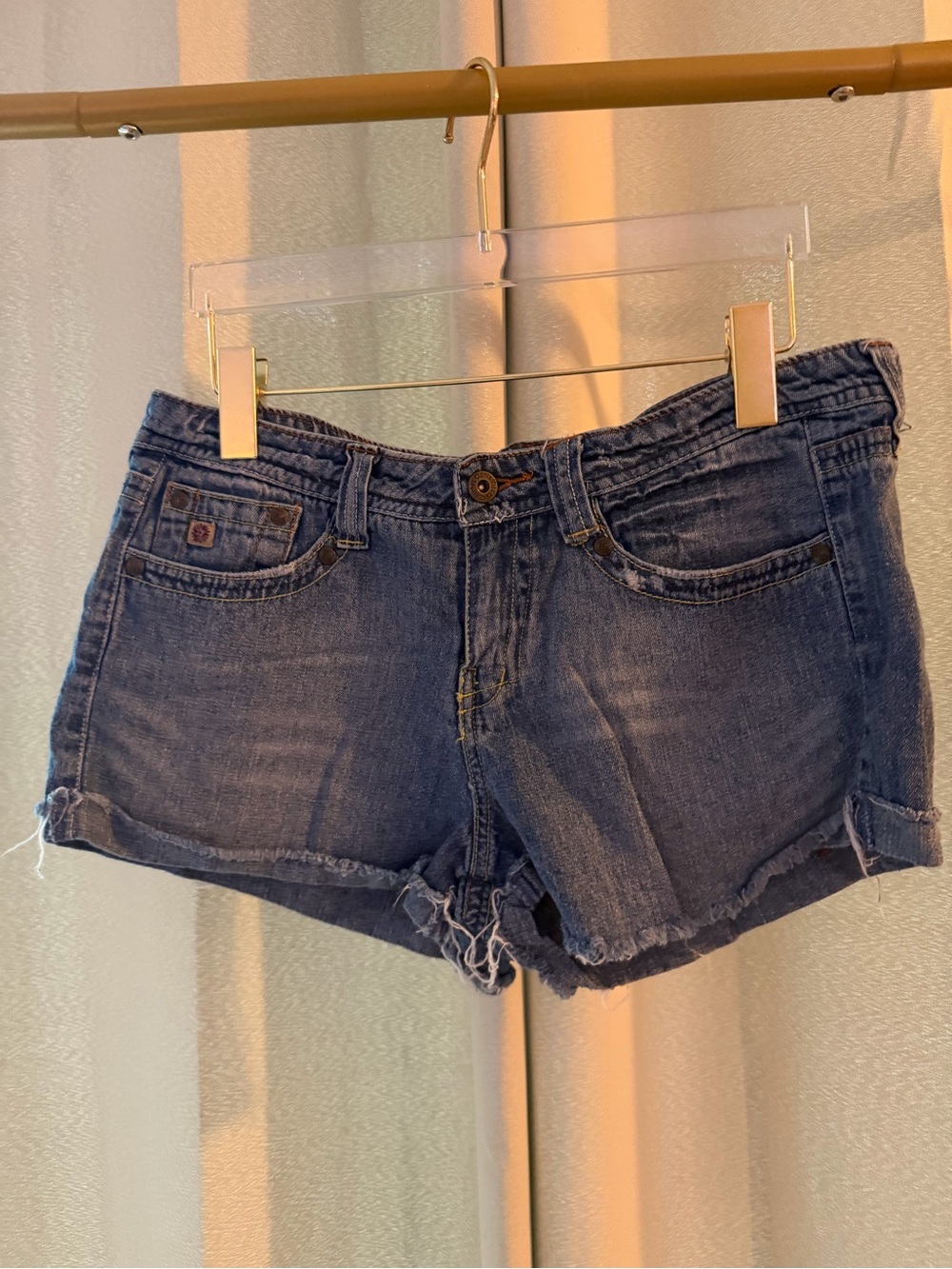Paris Blues Dark Blue Denim Cutoff Shorts